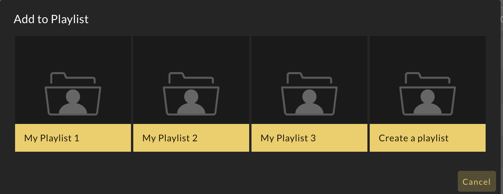 save your favorite music to user playlists