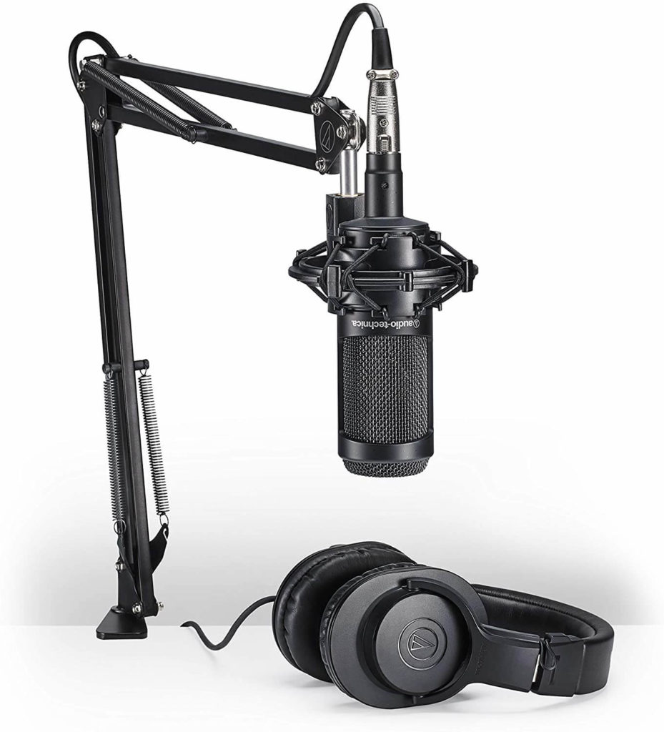 At2035PK Mic and ATH-M20 headphones